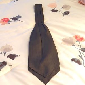 Dapper grey silk ascot